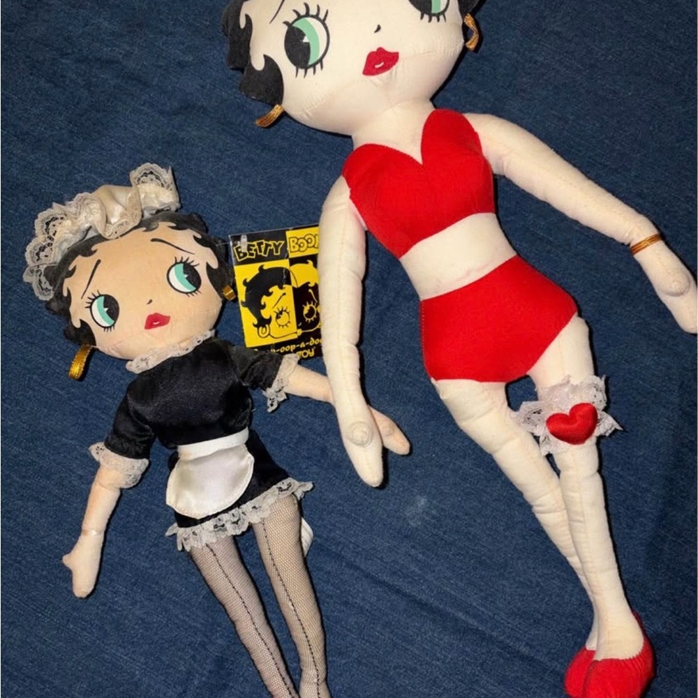 Vintage Betty Boop Plush Pair